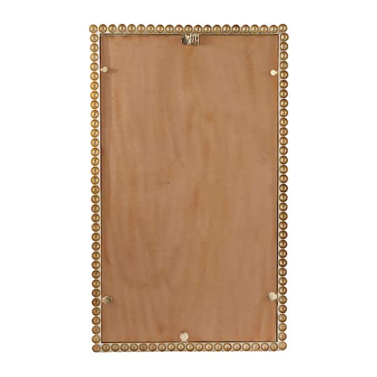 CosmoLiving by Cosmopolitan 40" Beaded Metal Wall Mirror